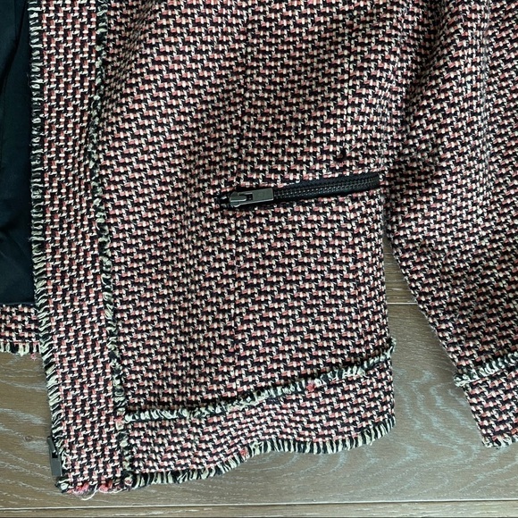 Classiques Entier Woven Tweed Blazer | Orange | L - Picture 3 of 9